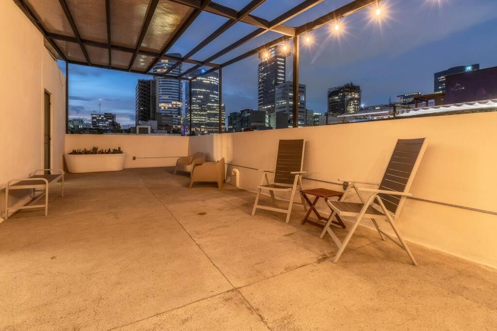 L304 Studio Apt 2Bdrm 1Bath Fits 6 Ac Rooftop Villa Mexico City Exteriör bild