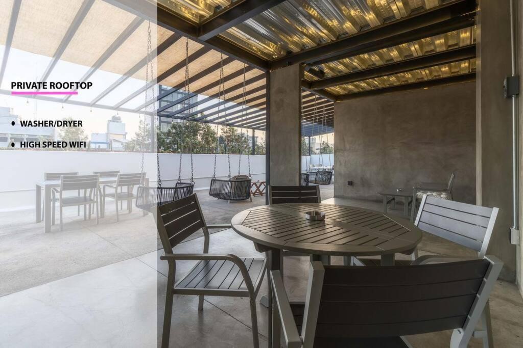 L304 Studio Apt 2Bdrm 1Bath Fits 6 Ac Rooftop Villa Mexico City Exteriör bild